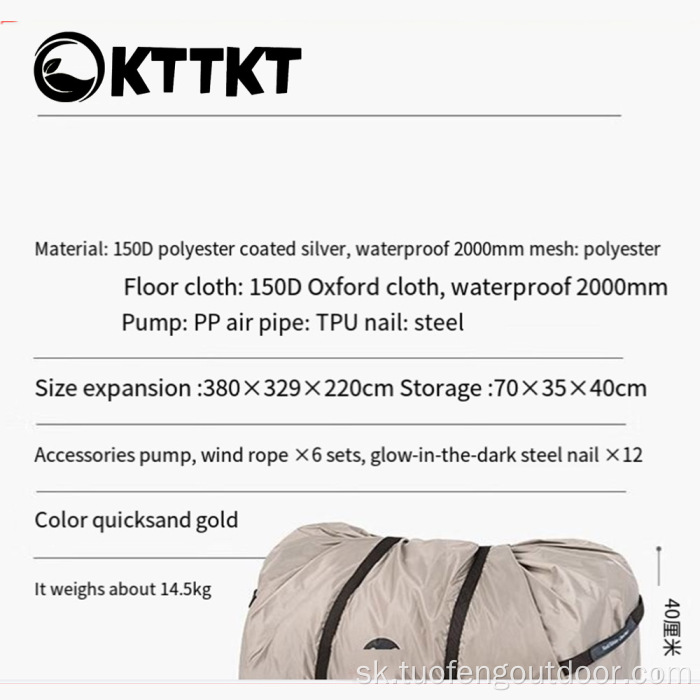 Vonkajšie kempingové hexagonálne kupoly priestranná pergola